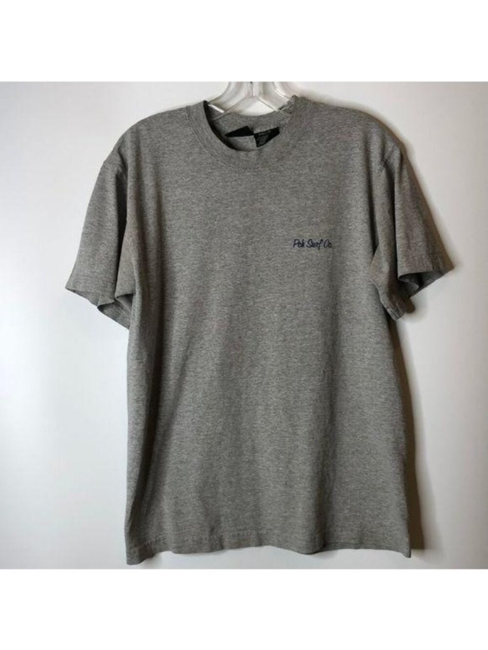 Vintage Pacific Coast Highway Surfing Heather Grey Short Sleeve T-Shirt S SMALL